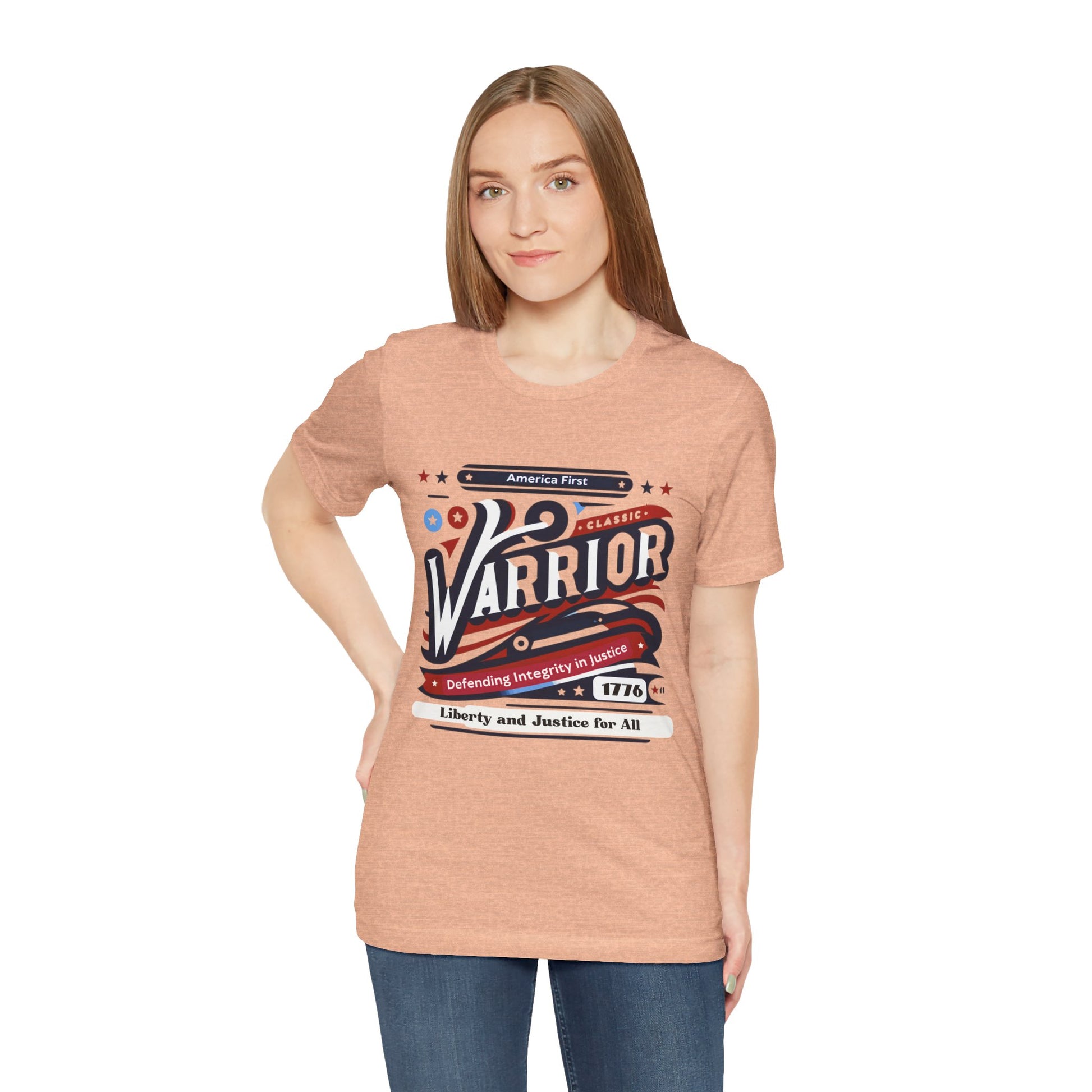 America first Warrior t shirt Defending Integrity in Justice. Liberty and Justice for all t shirt