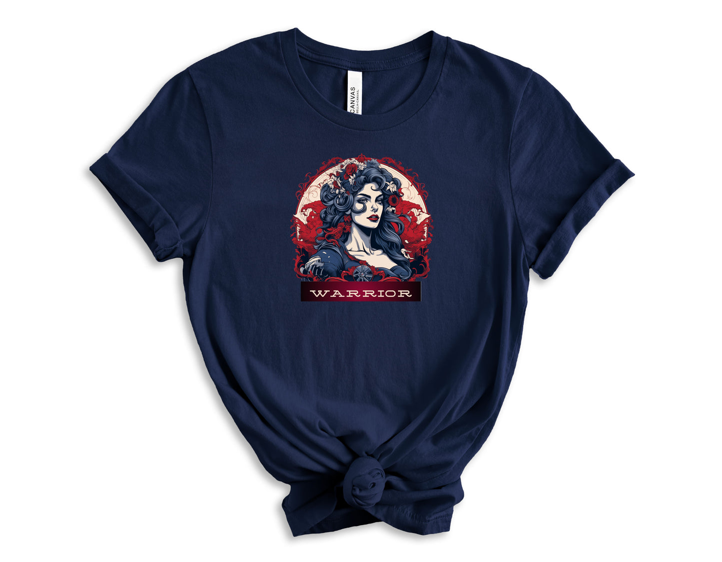 Warrior woman, the spirit and soul of a woman can be fierce and feminine all at once. Navy