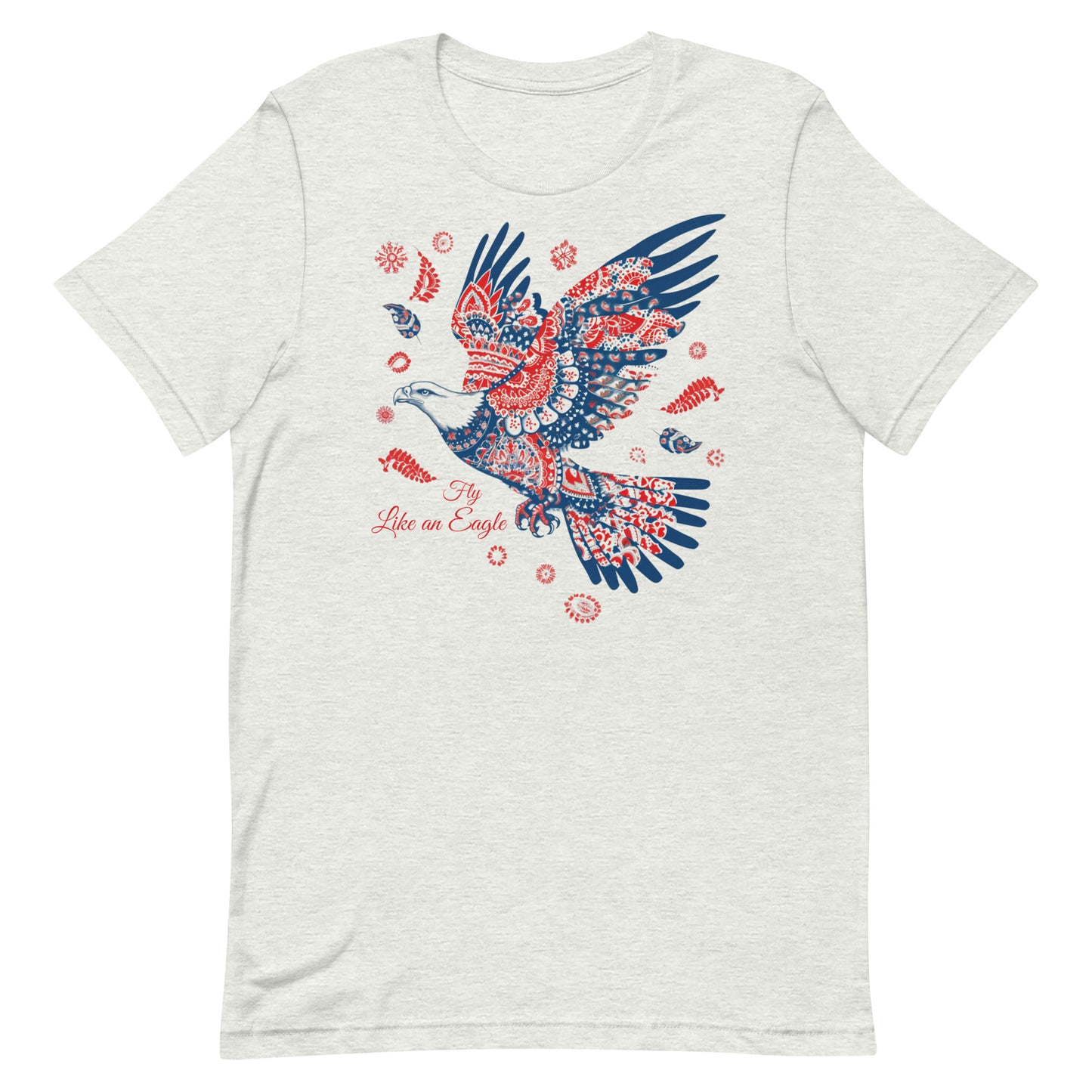 Red white and blue eagle, paisley eagle, patriotic t shirt, fourth of July t shirt, Unisex t-shirt