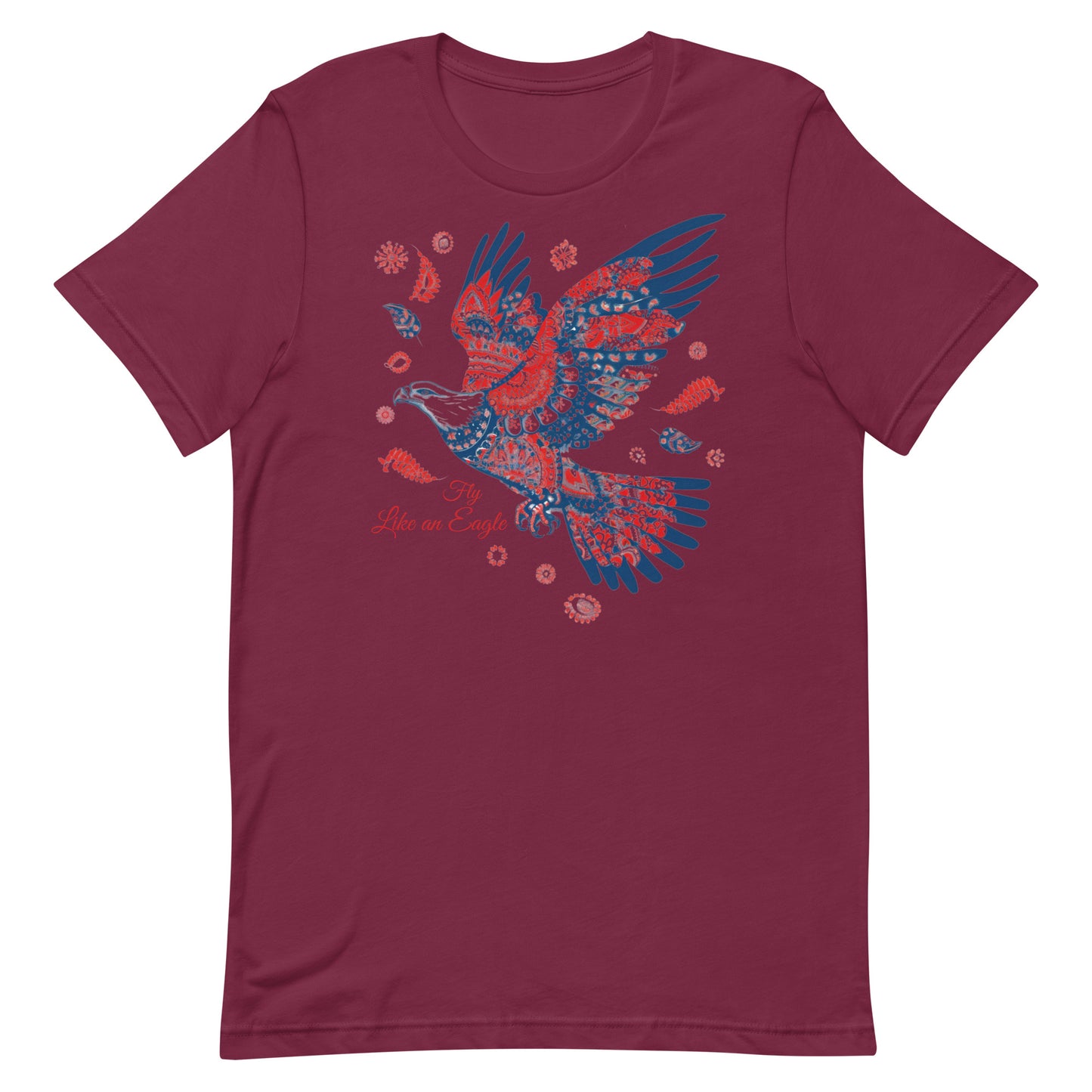 Red white and blue eagle, paisley eagle, patriotic t shirt, fourth of July t shirt, Unisex t-shirt